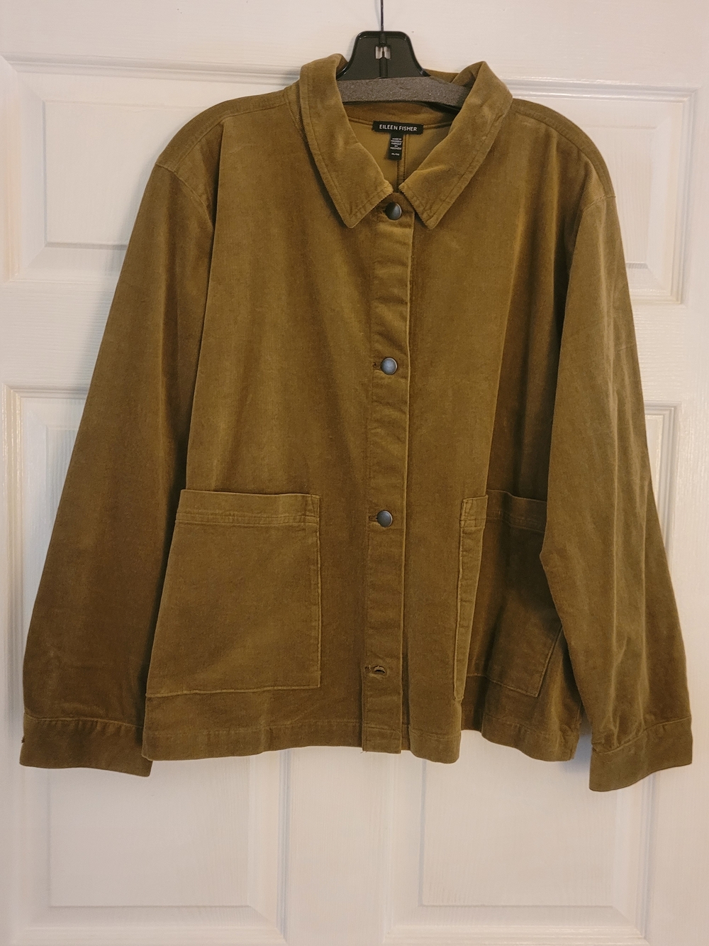 Eileen Fisher Olive Green Corduroy Jacket